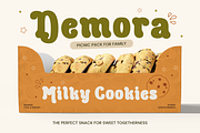 Milano Biscuit - Food Font, a Handwritten Font by Mozatype (Thumbnail 5 of 8)