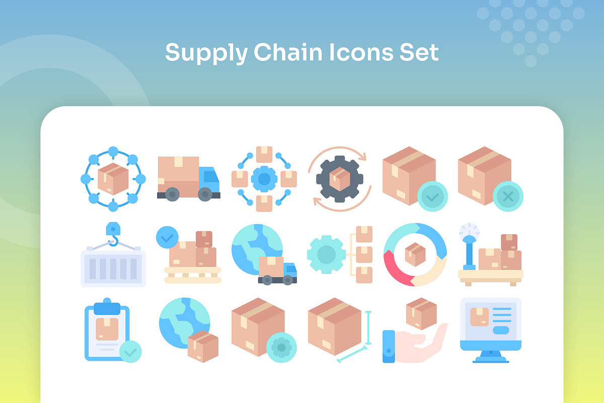 Supply Chain Icons Set - Flat, an Icon by Kmg Design (Photo 2 of 3)
