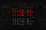 EXCYR | Futuristic Cyber Font, a Sans Serif Font by Nol 3 Studio (Thumbnail 4 of 9)
