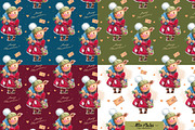 Watercolor Cute Christmas Pigs, a Graphic by atticandtales (Thumbnail 5 of 6)