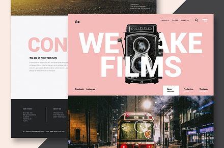 Creative Design & Video - Website, a Landing Page Template by Design District