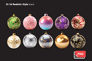 Christmas Balls Set, an Object Graphic by Voysla's Shop (Thumbnail 9 of 10)