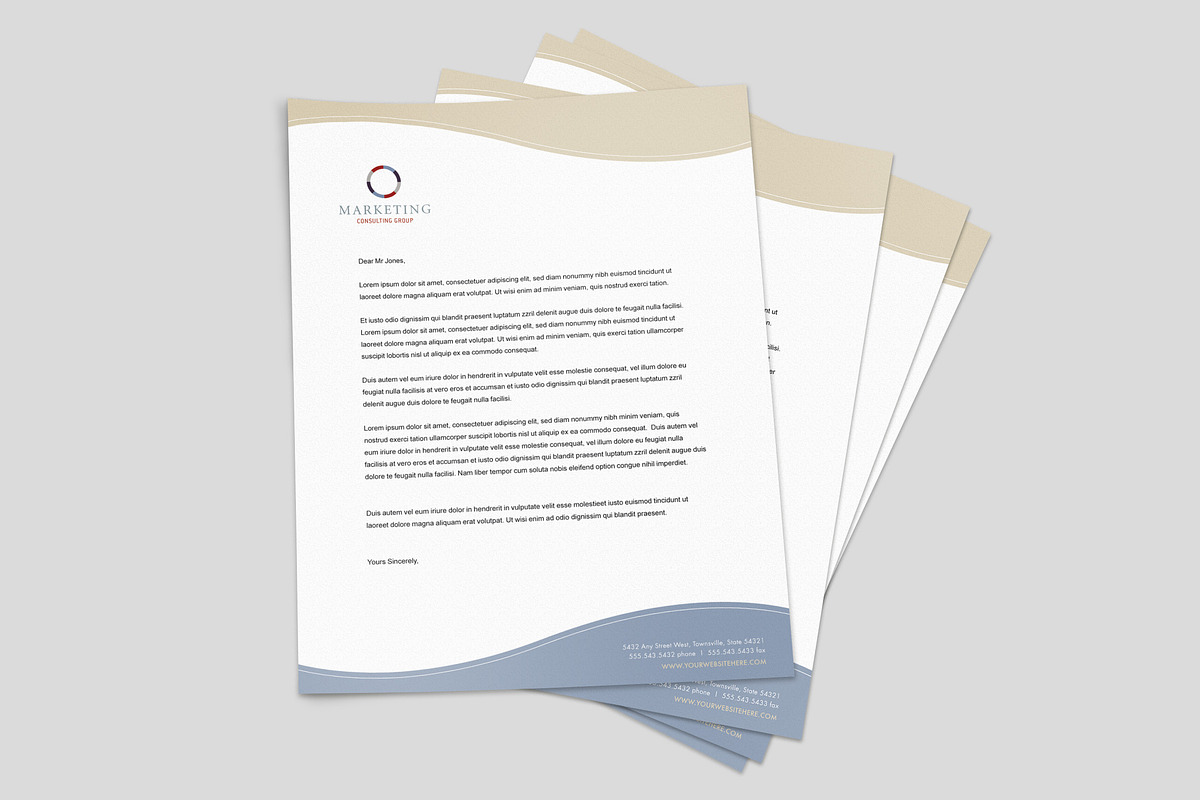 Marketing Consulting Stationery, a Stationery Template by StockLayouts (Photo 2 of 4)
