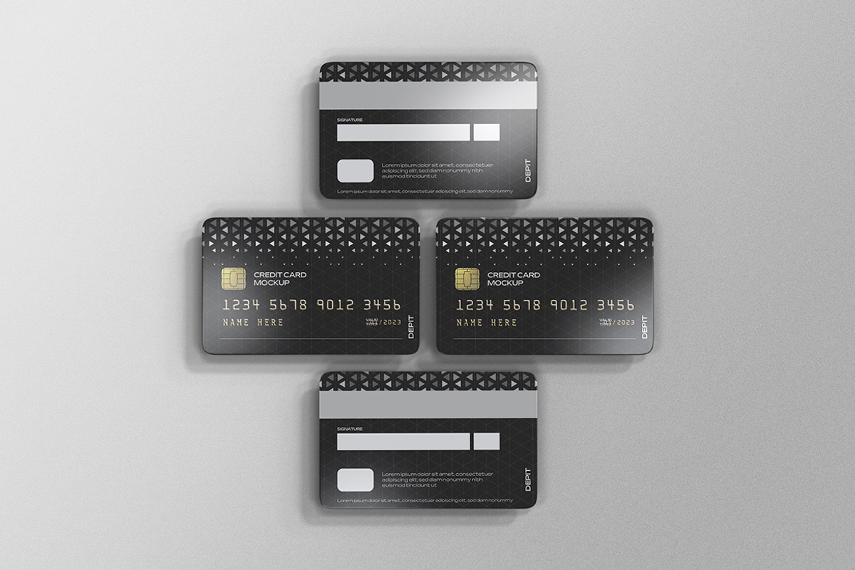 Credit Card Mockup, a Print Template by PrexTheme