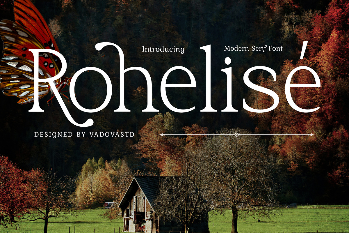Rohelise - Modern Classic Serif, a Serif Font by Vadovastd (Photo 1 of 8)