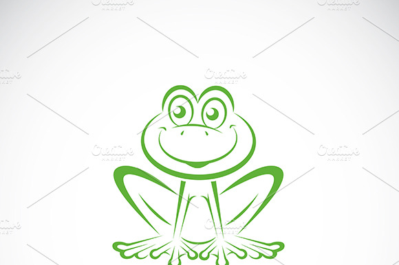 Vector Image Of A Frog Design