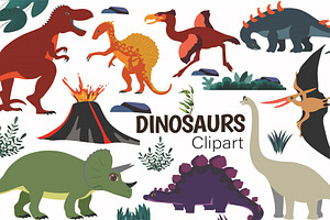 Dinosaurs Clipart Set