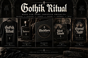 Gothik Ritual — Timeless attitude., a Blackletter Font by Wow Magic (Thumbnail 2 of 6)