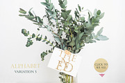 Romantic Alphabet Letters Floral PNG, an Illustration by ColorfulNest (Thumbnail 5 of 5)