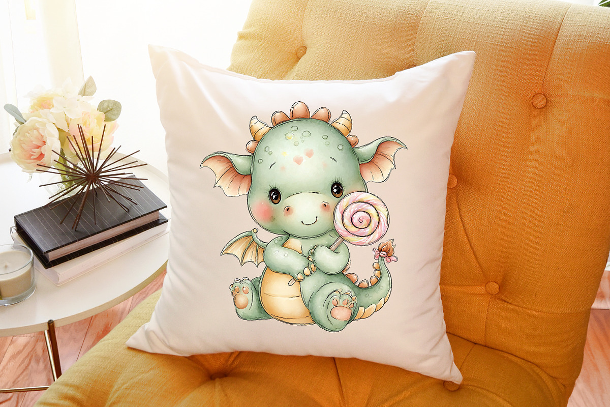 Cute Baby Dragons Clipart, an Illustration by Sublimation Artist (Photo 6 of 6)