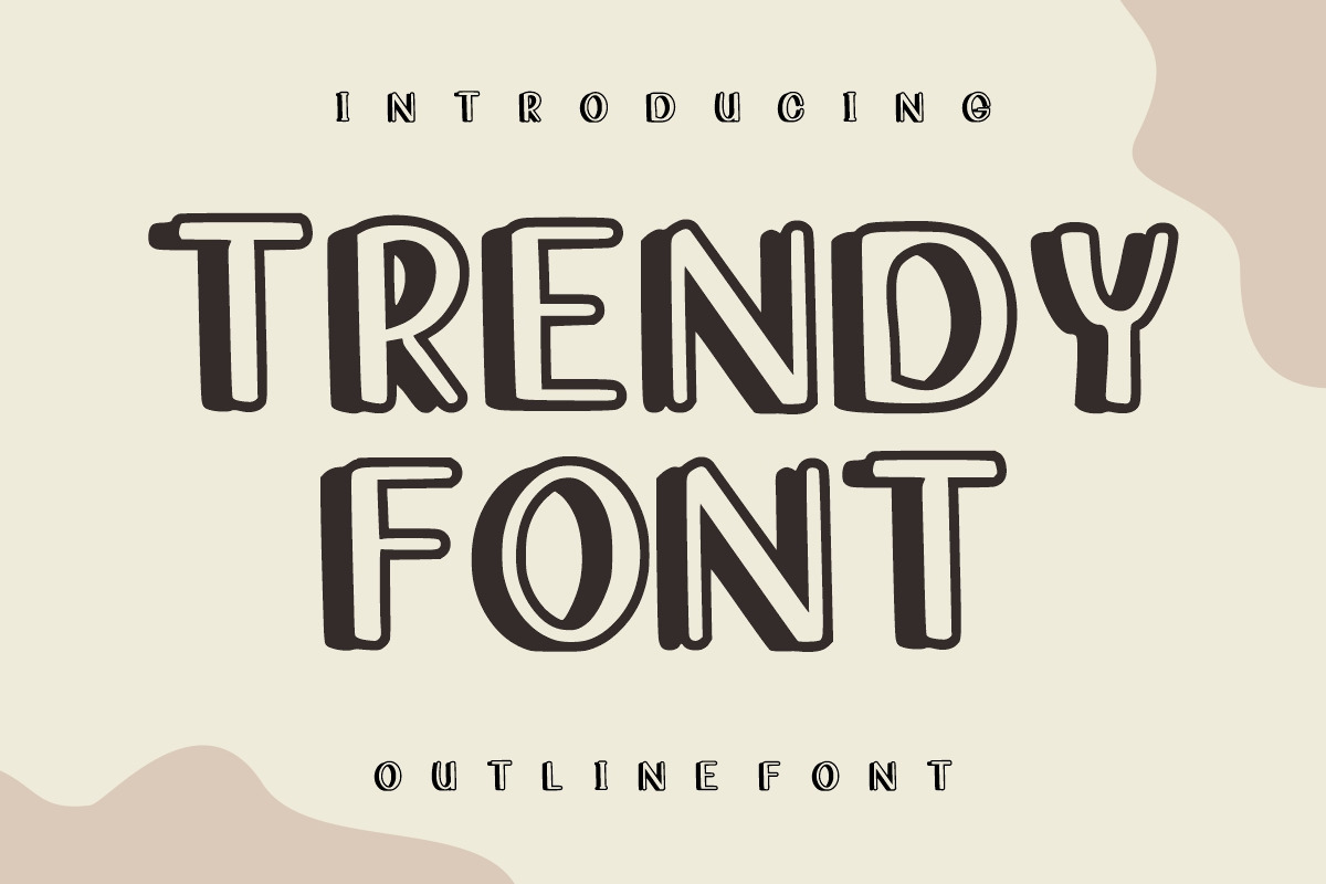 Heroes Outline Font, a Handwritten Font by Fourteen Letter (Photo 2 of 8)
