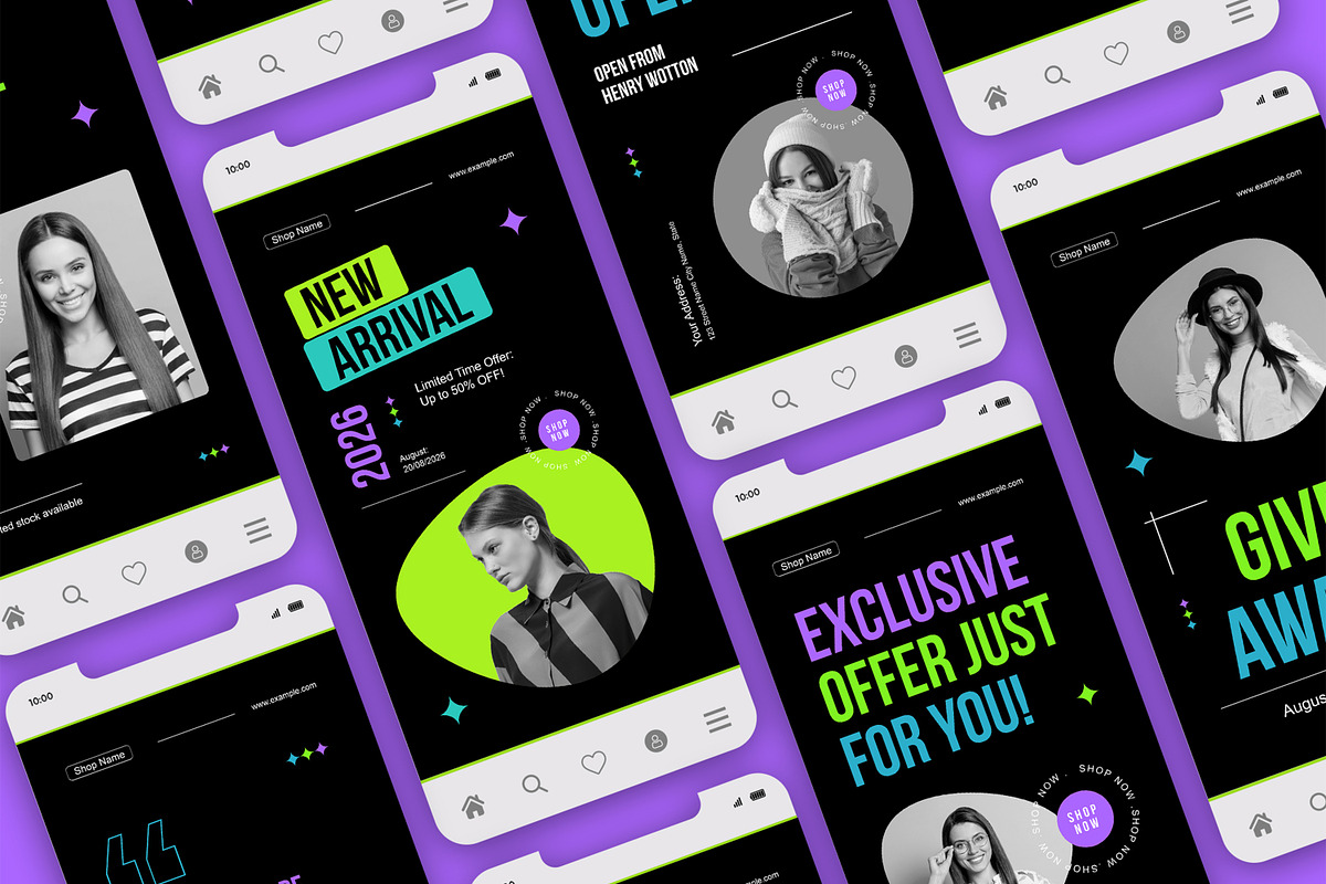 Social Media Story Mockup, an Advertising Mockup by CreativeShaper (Photo 1 of 2)