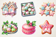 Pastel Christmas Cookies & Candy PNG, an Illustration by RobertsArt (Thumbnail 5 of 5)