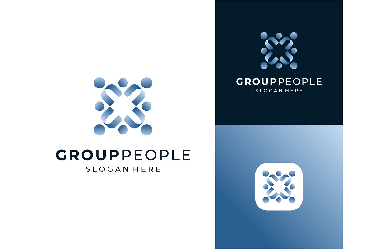 Abstract People Group Logo, a Branding & Logo Template by ika trisiana (Photo 1 of 2)