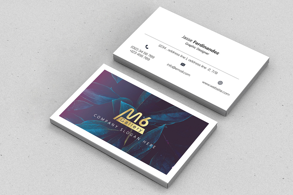 Unique 50 Business Card Bundle, a Business Card Template by M6 Gallery (Photo 120 of 151)
