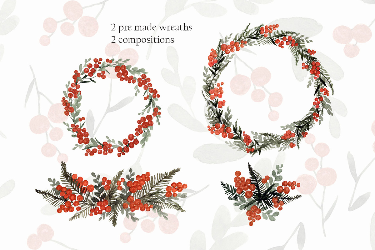 Watercolor berries, a Decorative Illustration by Katia Serdiuk (Photo 3 of 5)