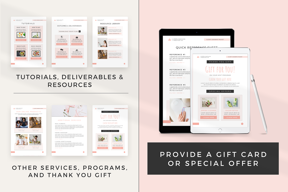 Client Goodbye Packet for Coach preview 6