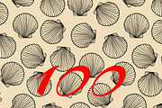 100 Seashell Vector Patterns, a Pattern Graphic by Andre_Eva (Thumbnail 8 of 8)