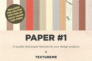 Paper #1 - 15 Paper & Vector Texture