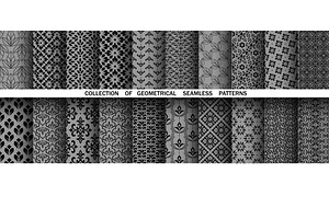 Geometric floral set, a Pattern Graphic by RODINA