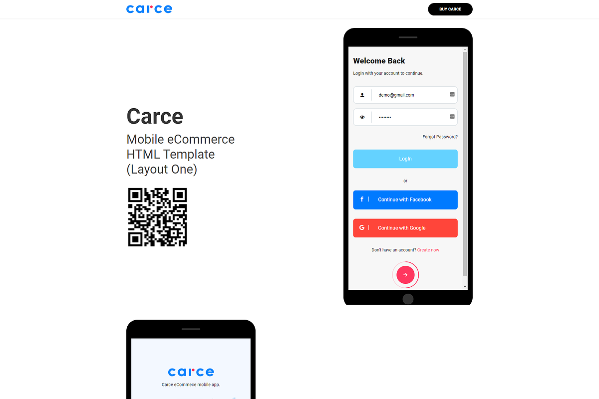 Mobile app eCommerce Template- Carce, an App Template by HasThemes (Photo 3 of 3)