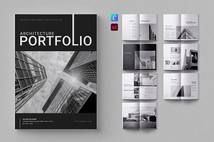 Architecture Portfolio Template, a Brochure Template by ElvinPrint