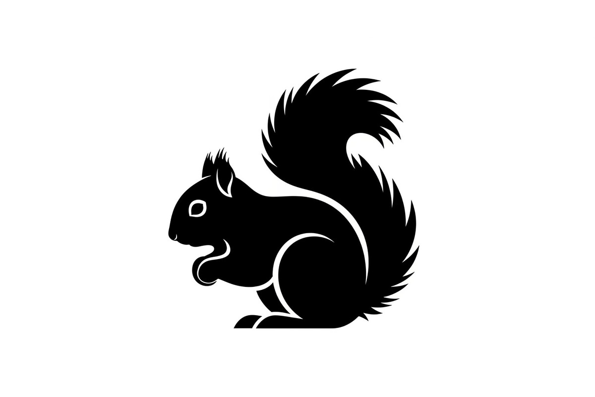 Squirrel Silhouette Vector Bundle, an Illustration by yasushie (Photo 36 of 48)