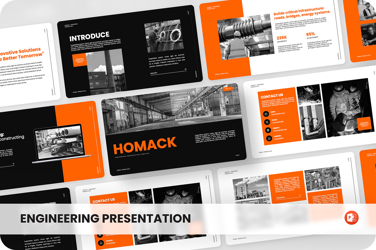 Homack - Engineering PowerPoint, a Presentation Template by SquidPixey (Photo 1 of 6)
