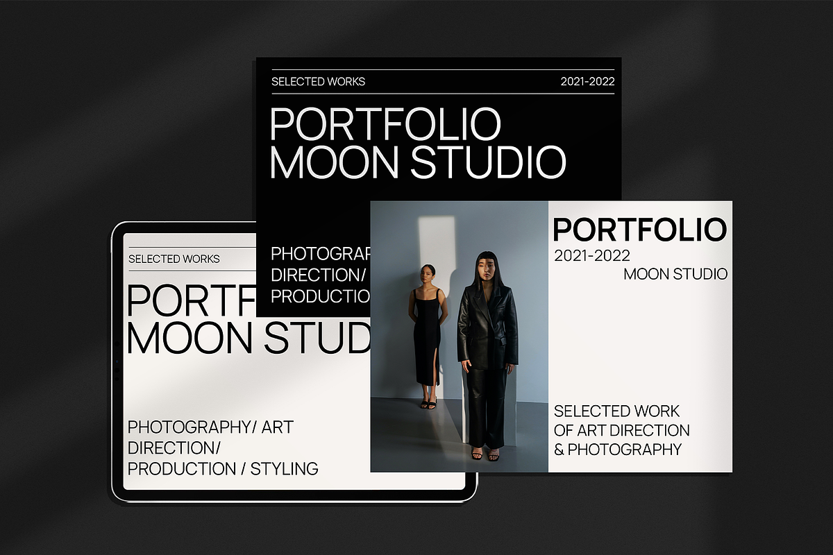 Portfolio Template - Canva & PSD, a Resume Template by Replika Machine (Photo 4 of 9)
