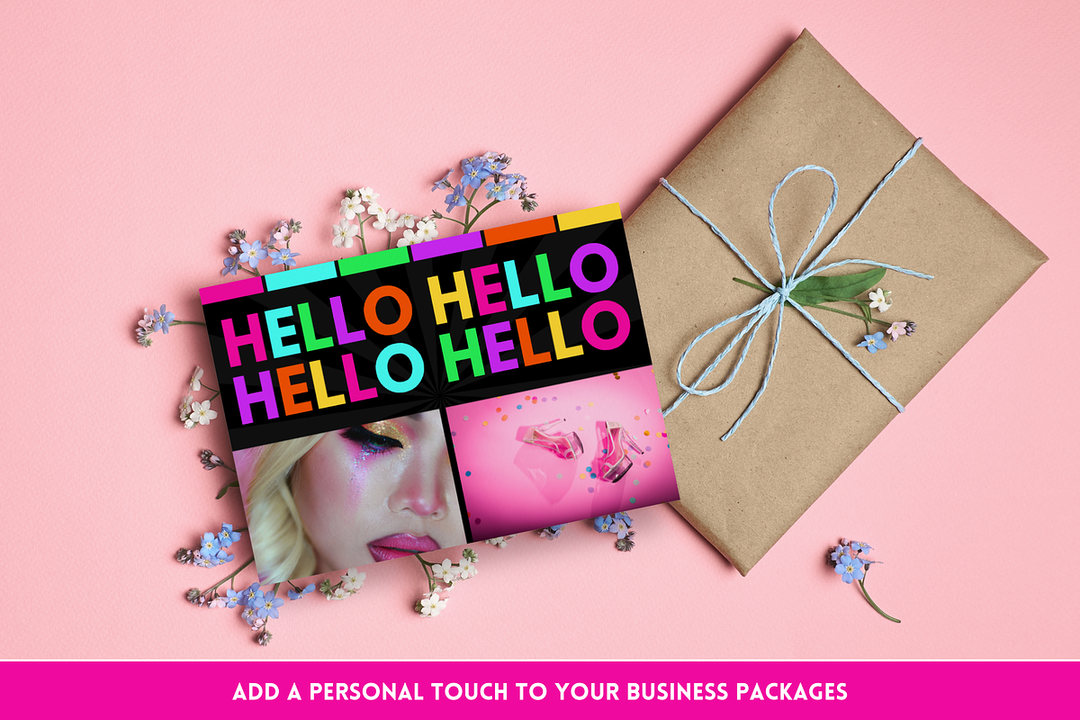 Neon Thank You Card - Edit in Canva, a Business Card Template by SunshineStudioBoutique (Photo 5 of 10)