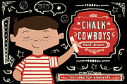 Chalk Cowboys Chalk Font Vintage, a Font by learningkiddos (Thumbnail 1 of 11)