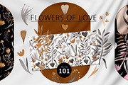 Flowers of love, a Decorative Illustration by Design X0 (Thumbnail 1 of 11)