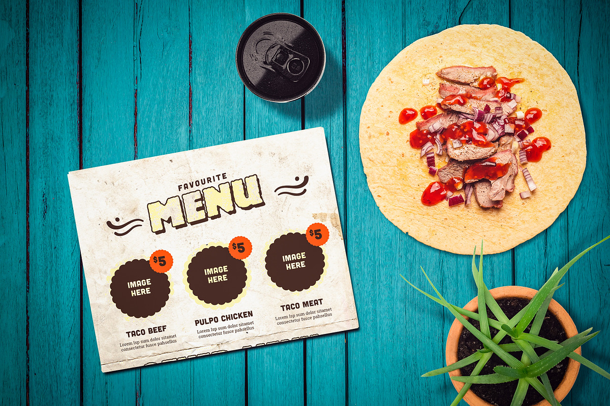 Mexican Food Scene & Mock-up Creator, a Cups & Container Mockup by relineo.mock-ups (Photo 10 of 21)