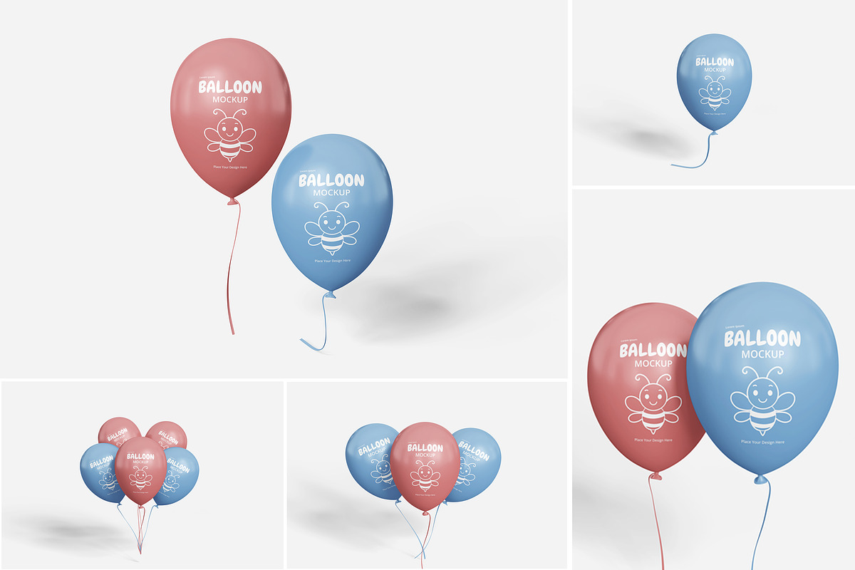 Balloon Mockup, a Product Mockup by Indah (Photo 1 of 6)