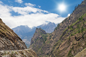 Beautiful landscape in Himalayas, a Photo by saiko3p