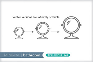 Minimal Bathroom Icons