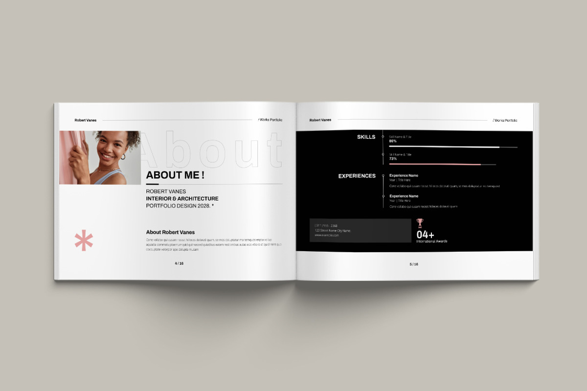 Design Portfolio Landscape Template, a Brochure Template by Pixelpick (Photo 3 of 9)