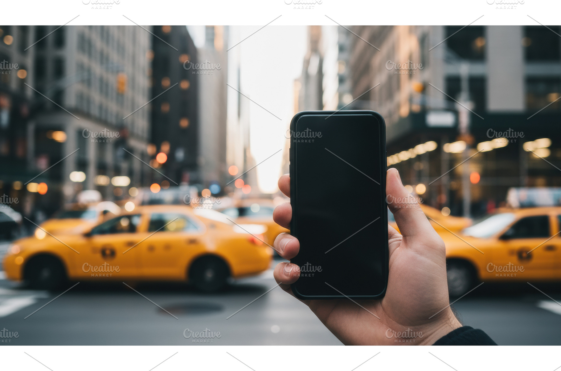 Hand holding smartphone with blank, an Architecture Photo by Igor Tichonow