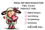 Hand Drawn Valentine Animals Clipart, an Illustration by OK Design (Thumbnail 5 of 6)