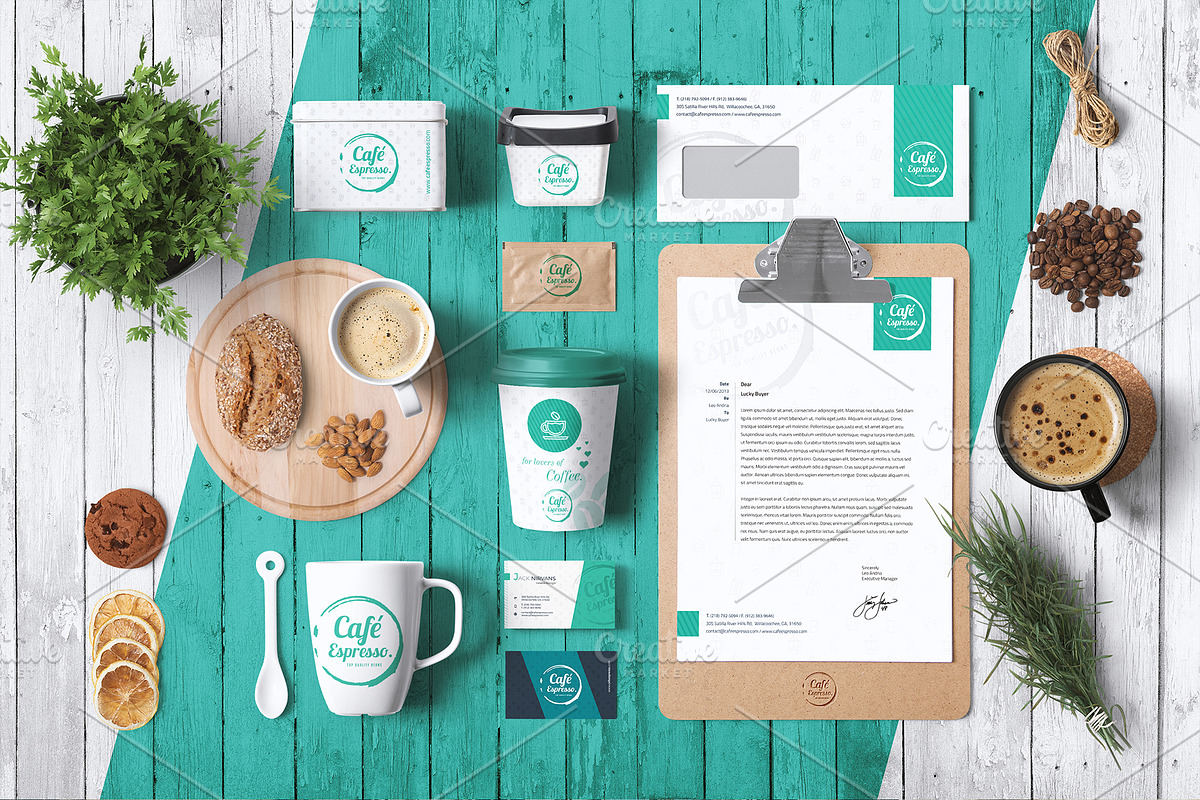 Coffee Full Corporate Identity, a Stationery Template by Mastergfx (Photo 2 of 17)