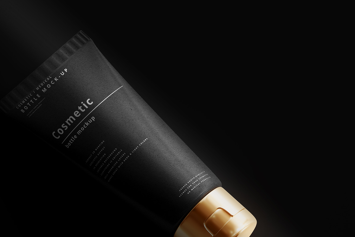 Dark Cosmetic Branding Mockups, a Cups & Container Mockup by pmvch (Photo 77 of 86)