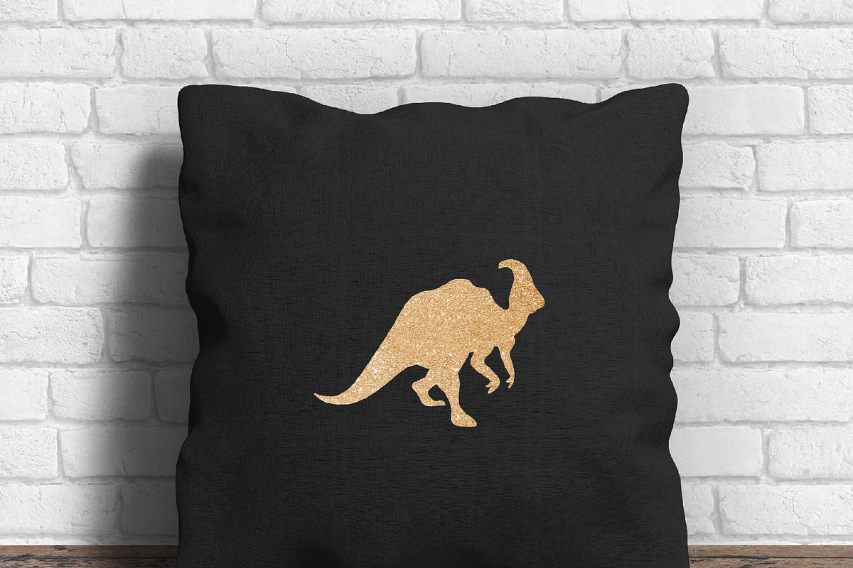 Gold Dinosaur Clip art, a Graphic by ConfettiBears (Photo 3 of 5)