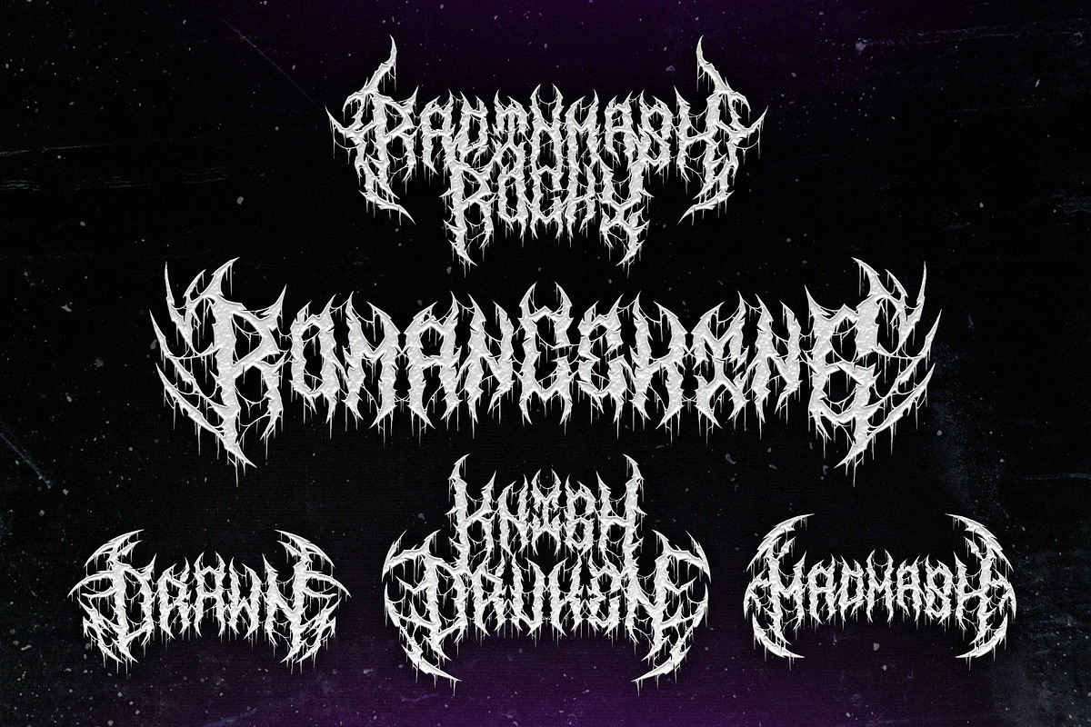 Engaged Mutan | Metal Font, a Blackletter Font by WingBuk (Photo 2 of 13)