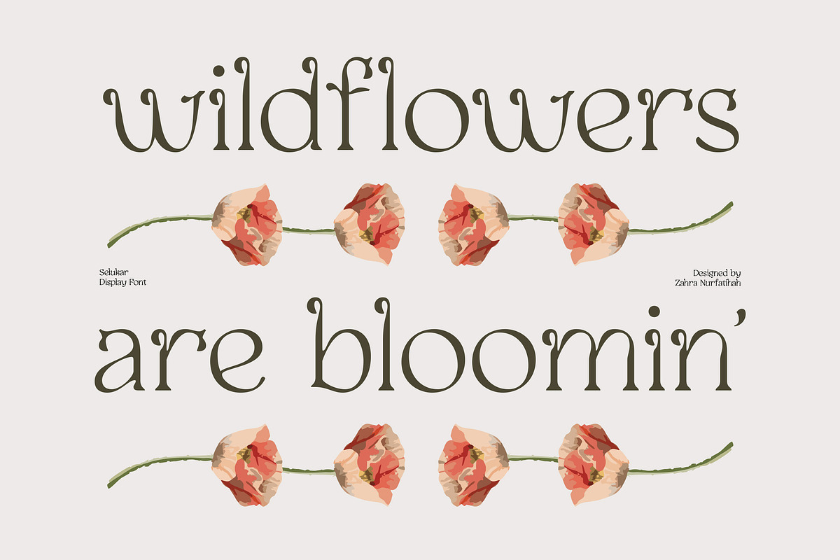 Selukar - Vintage Display Serif Font, a Serif Font by Artflorara (Photo 8 of 15)