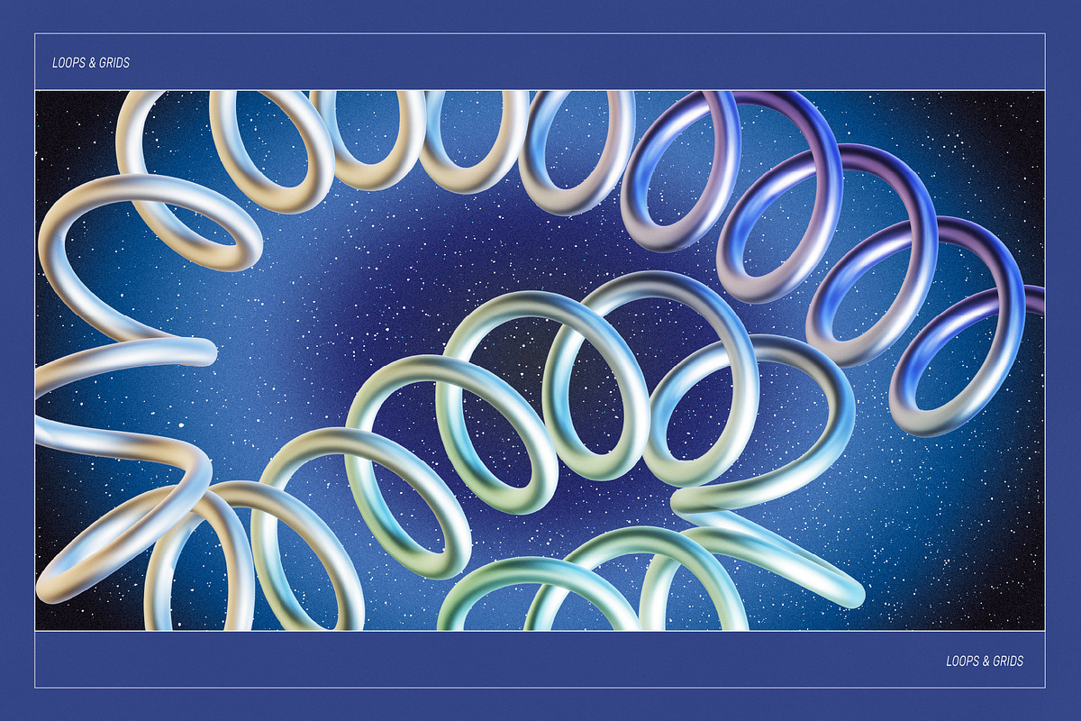3D Loops & Grids, an Object Graphic by angelainthefields (Photo 6 of 10)