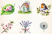 Spring Sublimation Clipart Bundle, a Seasonal Illustration by DreamArtGraphic (Thumbnail 2 of 5)