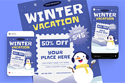 Winter Vacation Flyer Set, a Flyer Template by Annora Studio (Thumbnail 4 of 6)