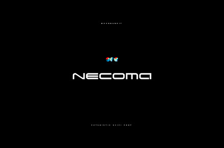 Necoma - monospace wide font, a Sans Serif Font by MoonBandit