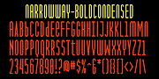 NarrowWay, a Sans Serif Font by Ingrimayne Type (Thumbnail 9 of 11)