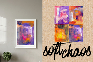Vibrant Abstract Painted Textures, a Texture Illustration by Chantelle T Illustrations
